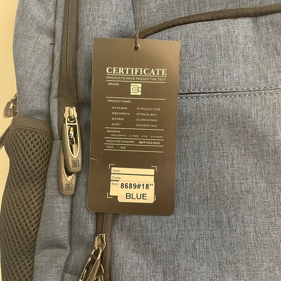 Bruno Cavalli Blue Backpack NWT - Picture 6 of 14